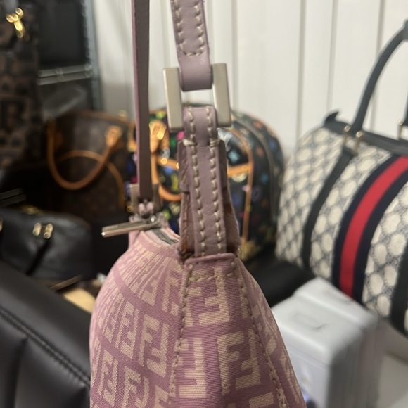 Vintage Fendi | Zucchino Mini Purple Shoulder Bag - Picture 16 of 16